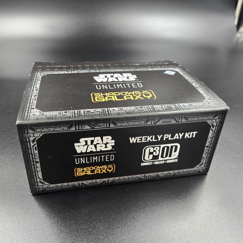 Star Wars Unlimited Shadows of the Galaxy Weekly Play Kit C3OP Sealed Box